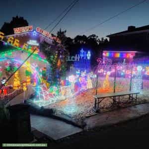 Christmas Light display at 36 Orion Street, Vermont