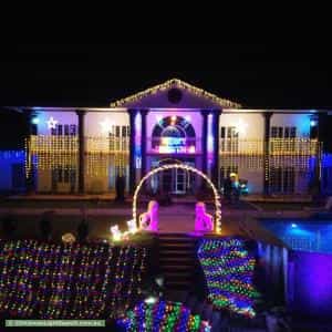 Christmas Light display at 147-149 Wiseman Road West, Edmonton