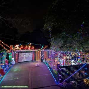 Christmas Light display at 389 Glenfern Road, Upwey