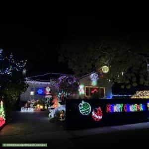 Christmas Light display at 42 Hodder Street, Brighton East