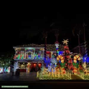 Christmas Light display at 4 Nalong Street, Saint Clair