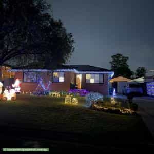 Christmas Light display at 15 Eton Court, Cambridge Park