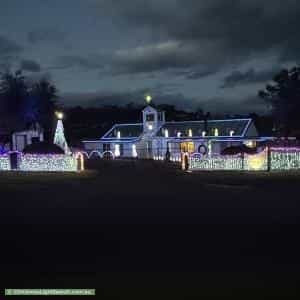 Christmas Light display at 1 Gatehouse Drive, Sorell