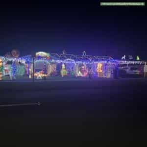 Christmas Light display at 12 Unaipon Avenue, Ngunnawal