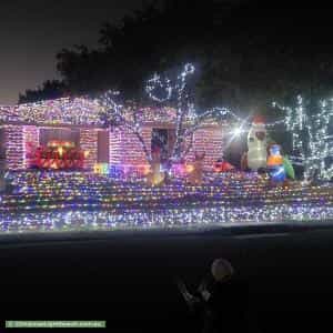 Christmas Light display at 9 Palomino Close, Eaton