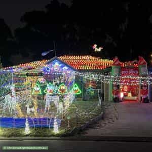 Christmas Light display at 15 Oakover Turn, Greenfields