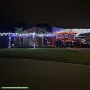 Christmas Light display at 18 Schaffer Court, Golden Grove