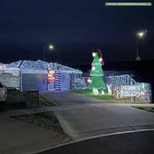 Christmas Light display at 19 Trask Rise, Bacchus Marsh
