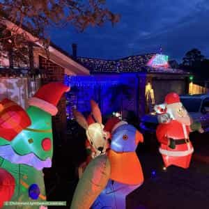 Christmas Light display at 130 Avebury Drive, Berwick