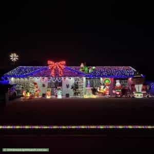 Christmas Light display at 32 Cordia Street, Algester