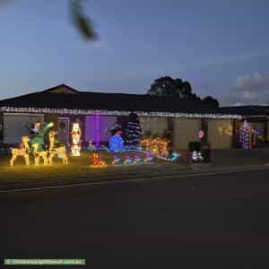 Christmas Light display at 24 Talladira Way, Woodcroft