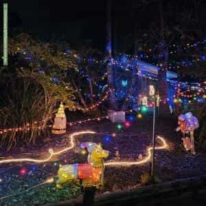 Christmas Light display at 8 Pengana Court, Alexandra Hills