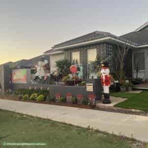 Christmas Light display at 7 Wallangarra Road, Carramar