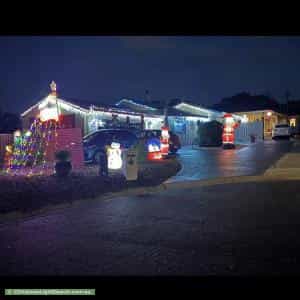 Christmas Light display at  Burrowes Place, Wanniassa
