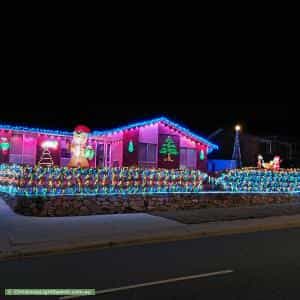Christmas Light display at 94 Outtrim Avenue, Calwell