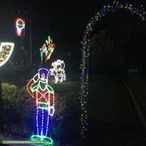 Christmas Light display at 108 Bank Street, Howlong