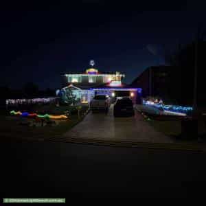 Christmas Light display at 4 Perseus Circuit, Kellyville