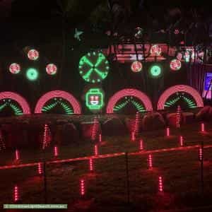 Christmas Light display at 4 Burwick Close, Middle Park