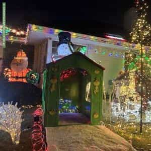 Christmas Light display at 12 Erica Avenue, Mount Claremont
