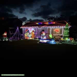Christmas Light display at 40 Kawana Avenue, Blue Haven