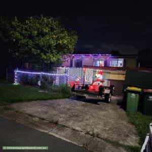 Christmas Light display at 38 Orchid Street, Woodridge