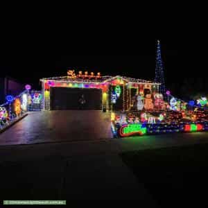 Christmas Light display at 30 Brocker Street, Clyde North