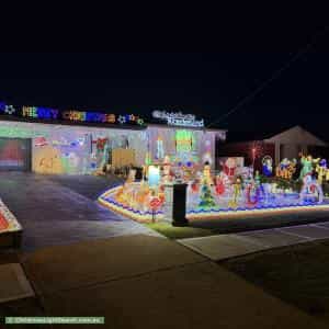 Christmas Light display at  16 Baden Street, Greystanes
