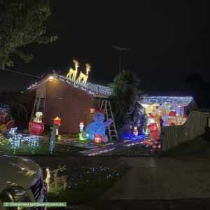 Christmas Light display at 7 Agena Court, Whittington