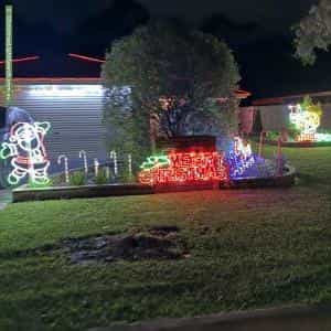 Christmas Light display at 45 Rockys Way, Lilydale