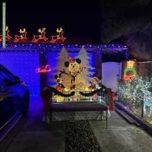 Christmas Light display at 2 Cannes Avenue, Grange