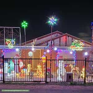 Christmas Light display at 13 Meadows Lane, Davoren Park