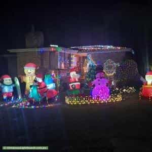 Christmas Light display at 4 Dromana Court, Ravenswood