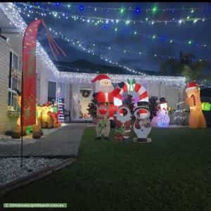 Christmas Light display at 5 Longcove Place, Parkwood