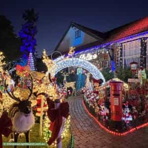 Christmas Light display at 29 Shaftsbury Street, Coburg