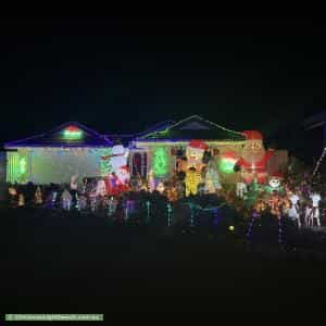 Christmas Light display at 49 Gardenia Drive, Birkdale