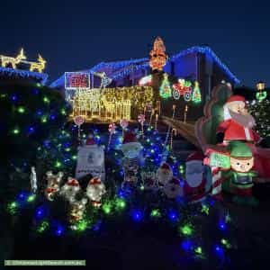 Christmas Light display at 43 Must Circuit, Calwell