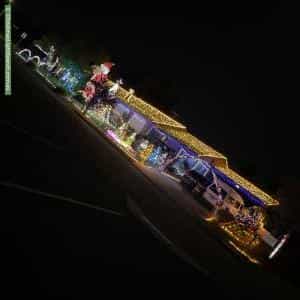 Christmas Light display at 7 Wordel Place, Kurunjang