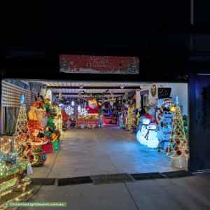 Christmas Light display at 1 Carnarvon Parade, West Croydon