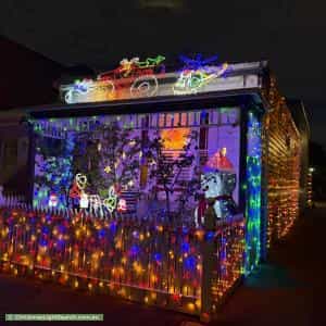 Christmas Light display at 150 Farrell Street, Port Melbourne