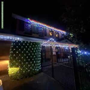 Christmas Light display at 23 Strong Place, Richmond
