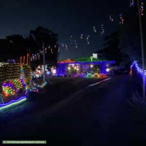 Christmas Light display at 10 Mercer Court, Coldstream