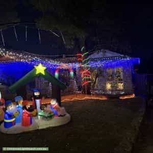 Christmas Light display at 61 Westbury Circuit, Nicholls