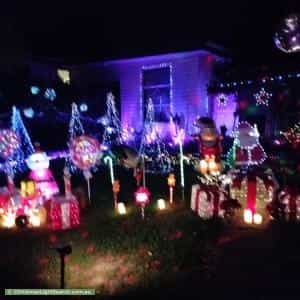 Christmas Light display at 1 Dumaurier Street, Chermside