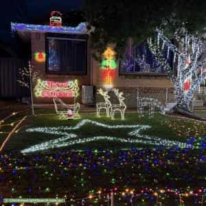 Christmas Light display at 8 Laurence Street, Rostrevor