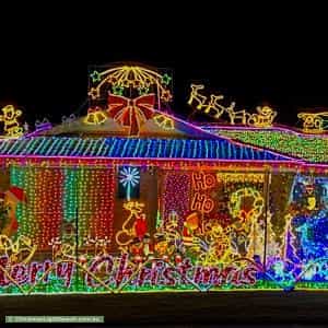 Christmas Light display at  Riverside Lane, Seville Grove