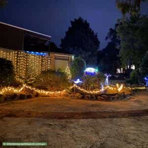 Christmas Light display at 16 Hawken Street, Monash