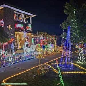 Christmas Light display at 6 Ambleside Way, Officer