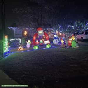 Christmas Light display at 63 Marrett Drive, Ingle Farm