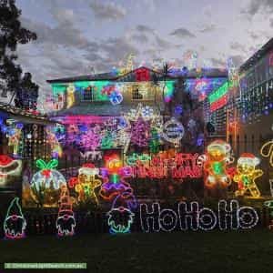 Christmas Light display at  Linfield Street, Mansfield