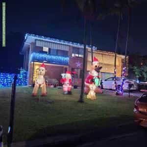 Christmas Light display at 10 Sugargum Street, Aspley